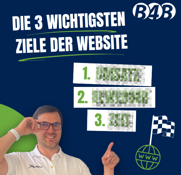 Unsere 3 wichtigsten Ziele einer Website